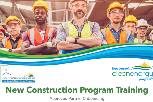 New Construction Program Training: Approved Partner Onboarding