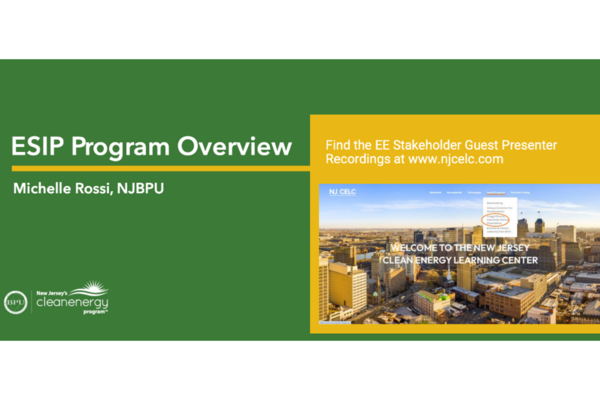 Energy Savings Improvement Program (ESIP) Overview