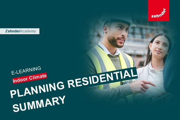 E-learning - Indoor Climate: Planning Residential Summary