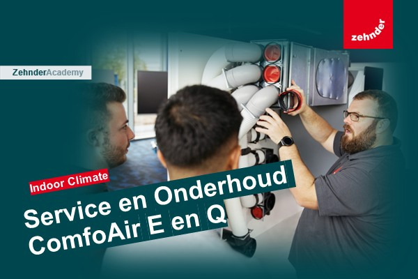 Service en Onderhoud ComfoAir E en Q en overige ComfoNet toestellen