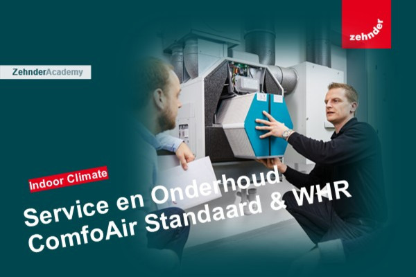 Service en Onderhoud ComfoAir Standaard en overige WHR toestellen