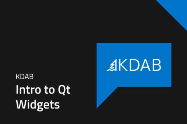 Introduction to Qt Widgets with KDAB